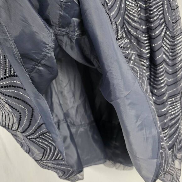 SLNY Black Grey Sequined Cocktail Dress Women’s 24W - Picture 6 of 10